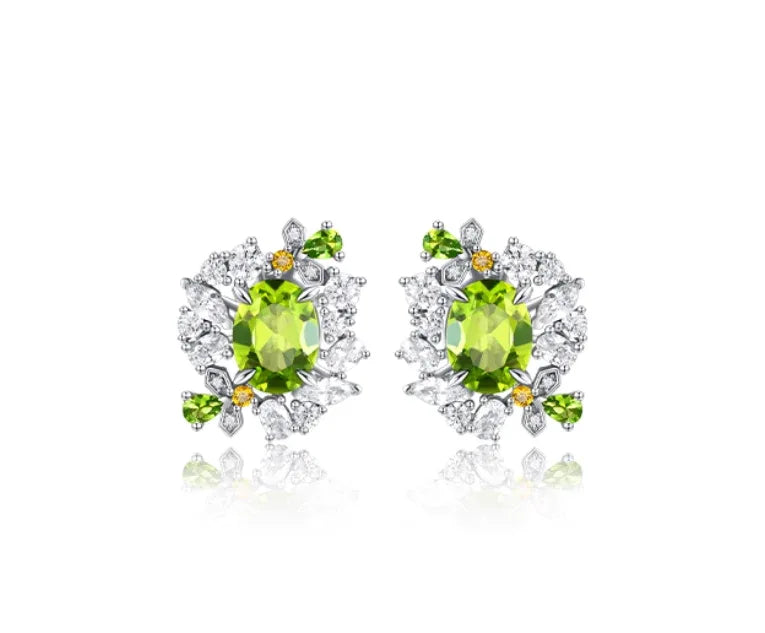 August Birthstone Earrings – Peridot Stud & Drop Earrings - OOAKB