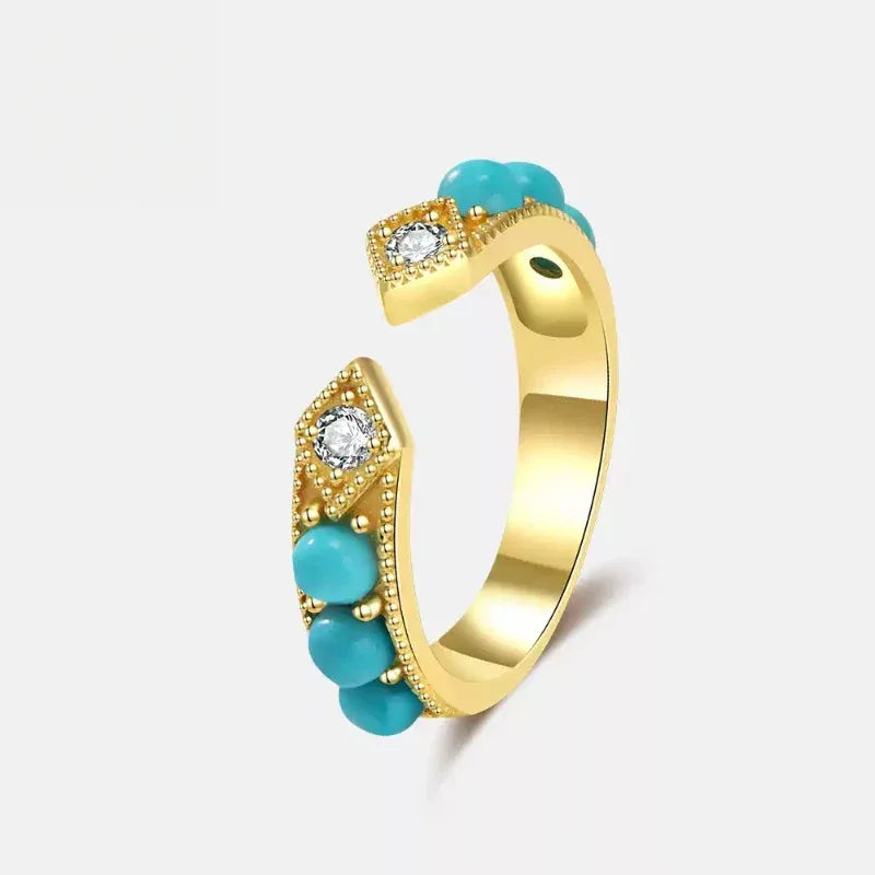Turquoise Arrow Open Ring - OOAKB
