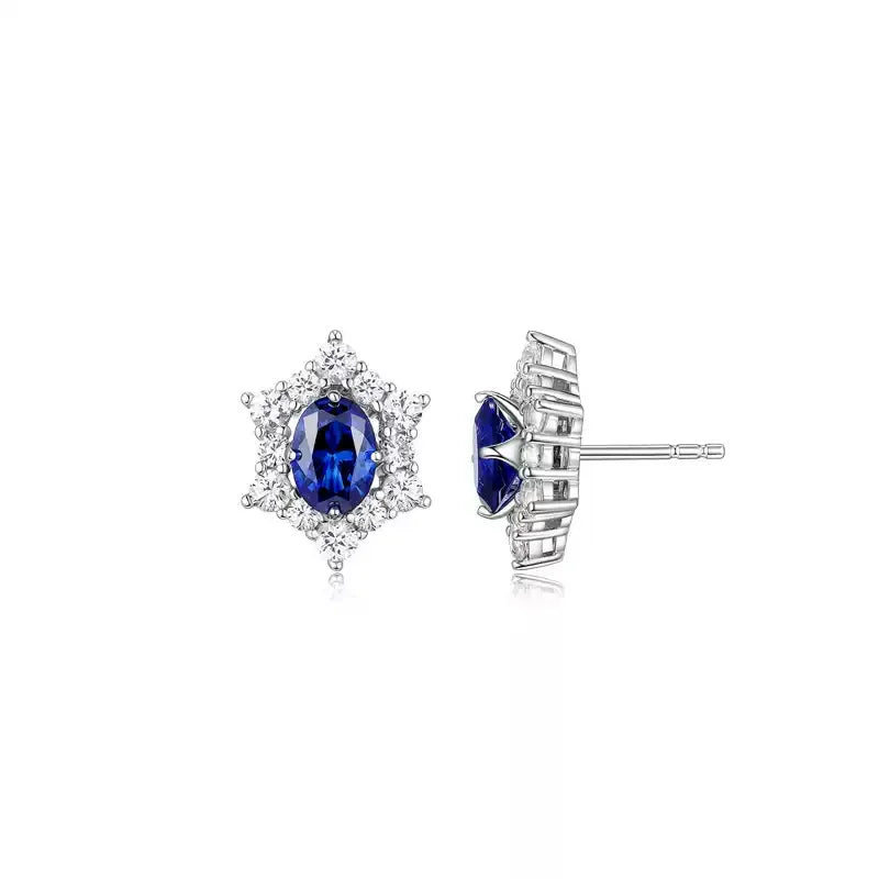 Sapphire S925 Silver Star Detachable Earrings - OOAKB