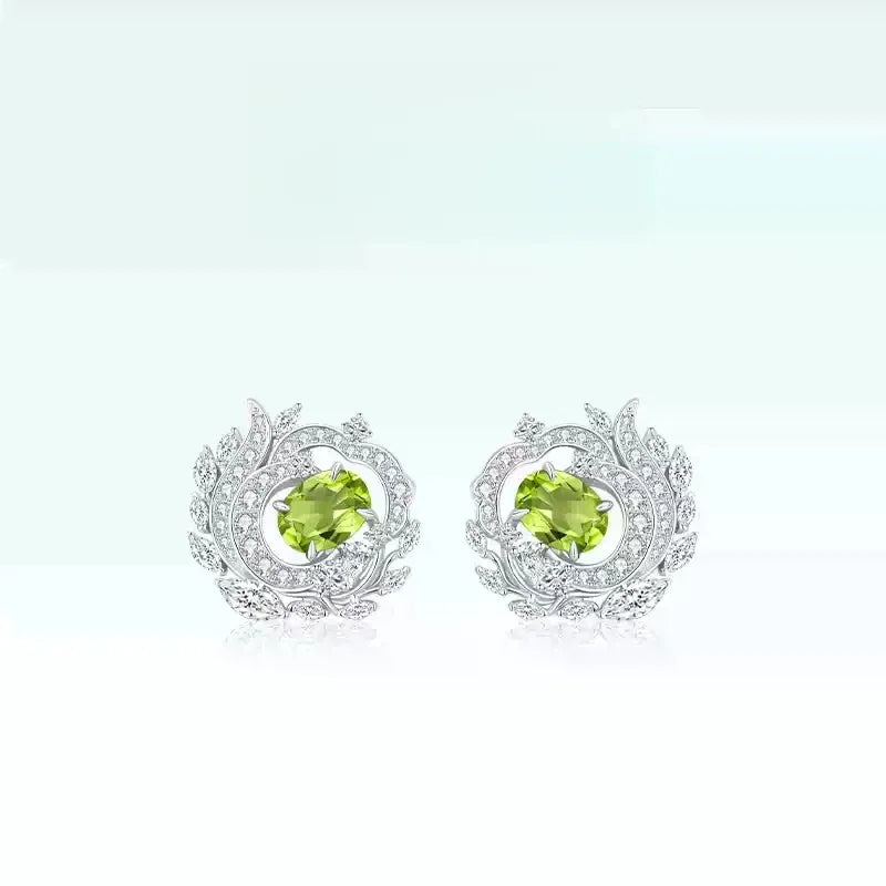 Natural Peridot The Wizard of Oz Earrings - OOAKB