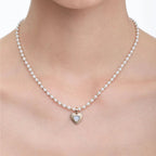 Moonlight Series Small Size Heart-Shaped Pearl Chain