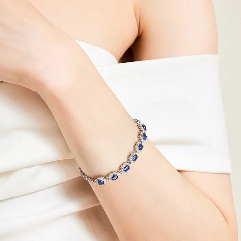 Klein Blue Sapphire Galaxy-Shining Light Luxury Bracelet - OOAKB