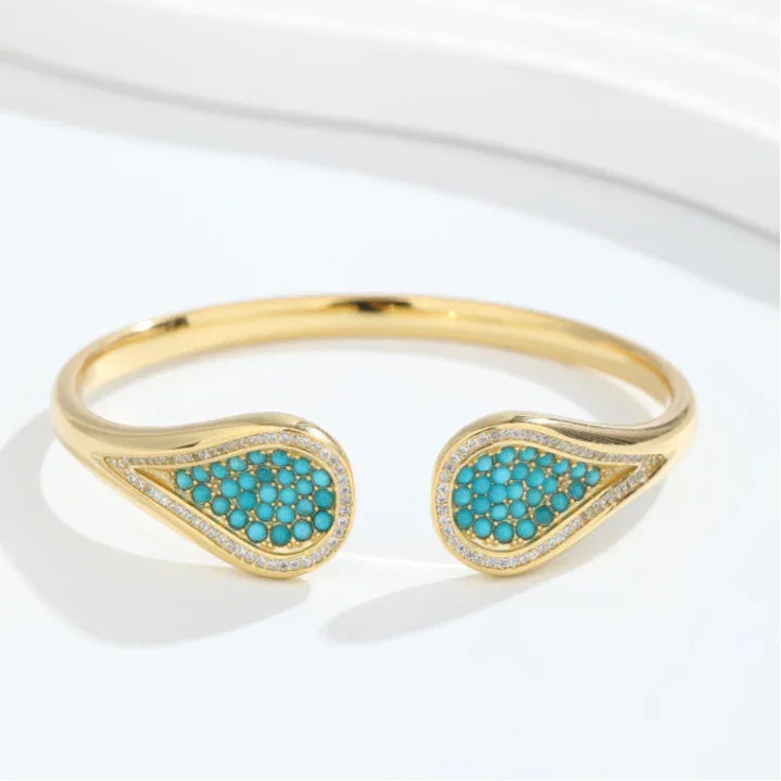 Turquoise Millet Bead Bracelet Women's - OOAKB