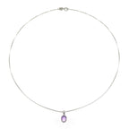 Light Luxury Niche Design Amethyst Collarbone Chain