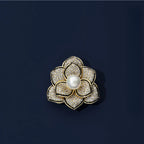 Camellia Shell Pearl Brooch