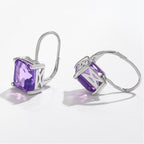 Provence Love Series Natural Amethyst Earrings