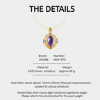 Natural Amethyst Gold-Plated Collar Necklace