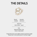 Retro Light Luxury Heart-Shaped Pearl Ring