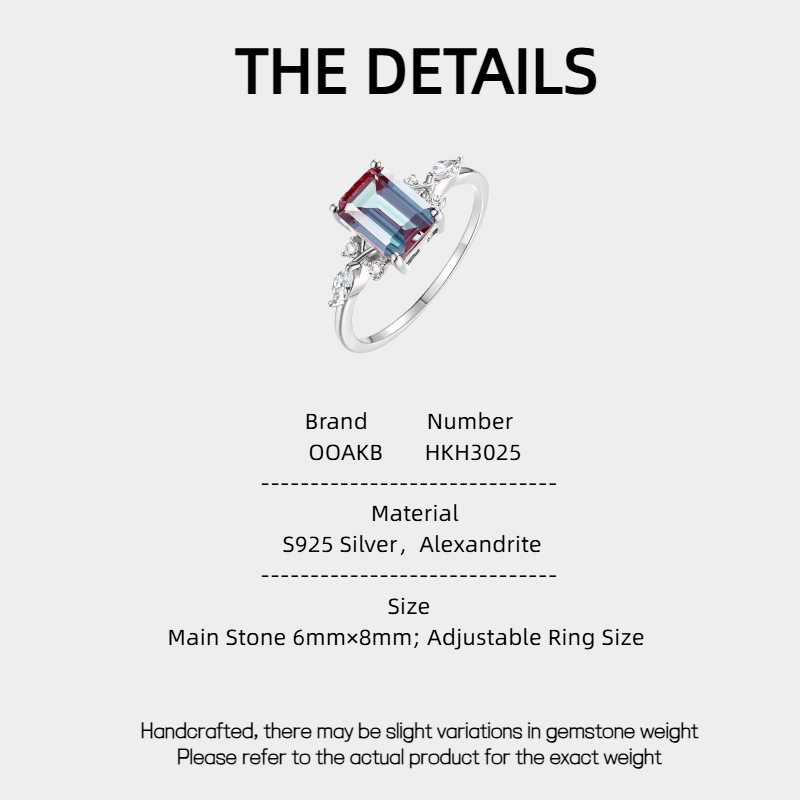 Alexandrite Creative Personalized Ring