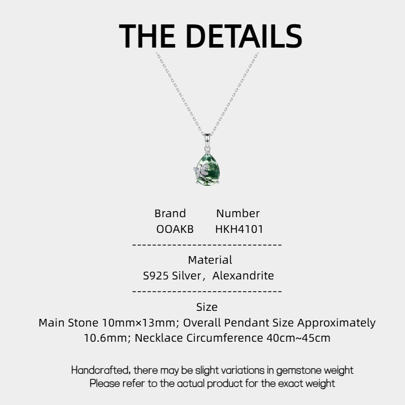 Butterfly Moss Agate Collarbone Necklace