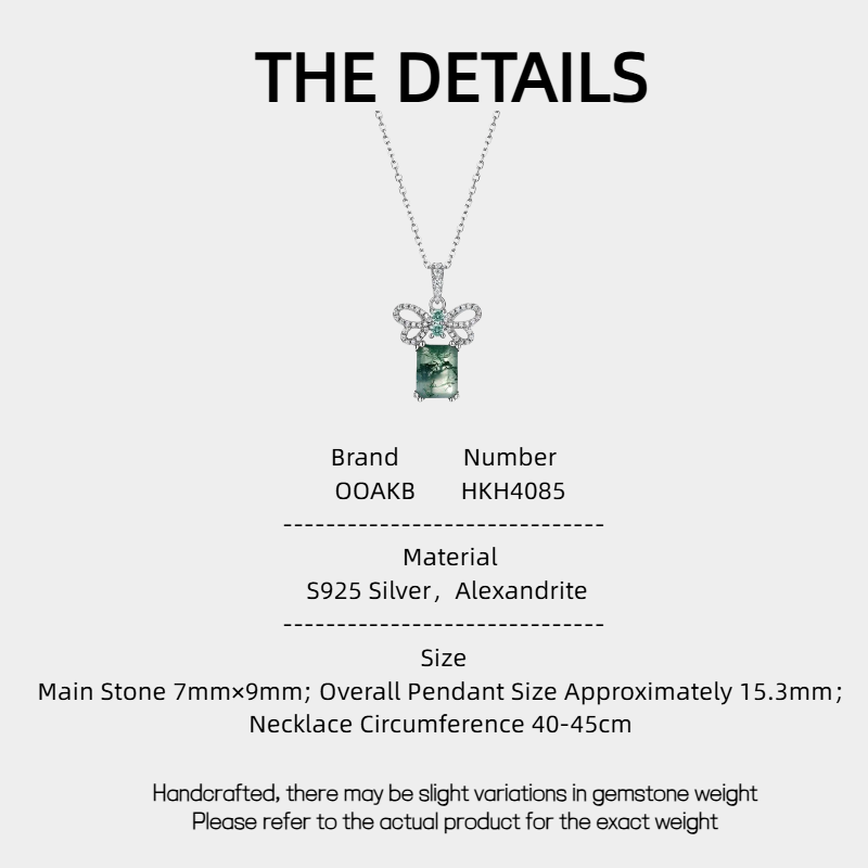 Women's New Style Fashion Moss Agate Pendant