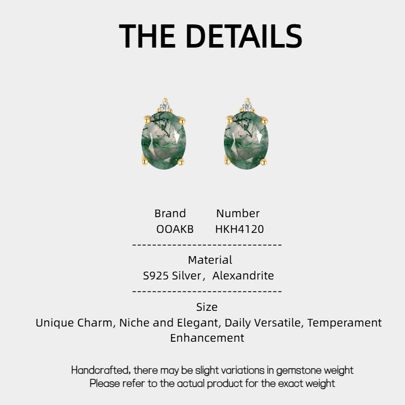 Unique Charm Moss Agate Earrings