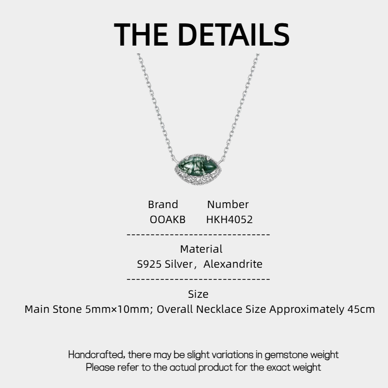 Elegant Moss Agate Collarbone Necklace