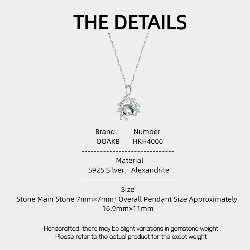 Moss Agate Courage Meaning Pendant Unisex