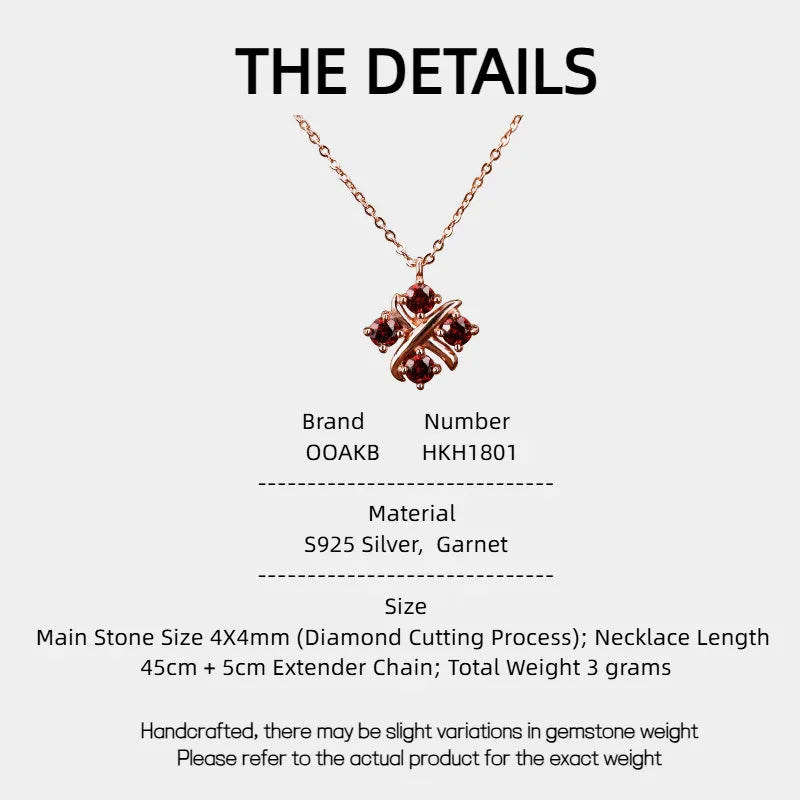 Plated 18K Rose Gold Cross Clover Collarbone Chain - OOAKB