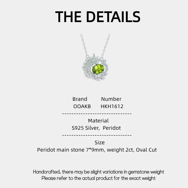 Natural Peridot The Wizard of Oz Necklace - OOAKB