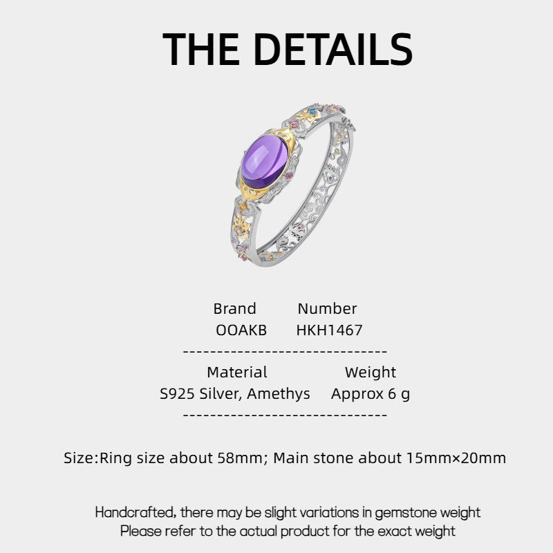 Renaissance Series Natural Amethyst Bracelet