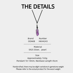 Niche Retro Amethyst Couple's Collarbone Chain
