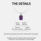 Twilight Star Dome Series Natural Amethyst Collar Necklace