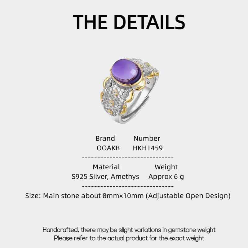 Renaissance Series Natural Amethyst Ring