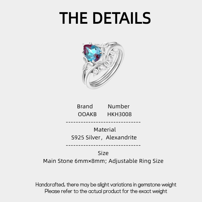 Alexandrite Personalized Stackable Ring