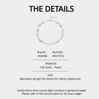 14K Gold Filled Baroque Pearl Necklace