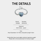 Aurora Iridescent Heart-Shaped Pearl Bracelet
