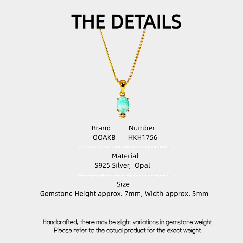 Australian Natural Opal S925 Silver Pendant Necklace