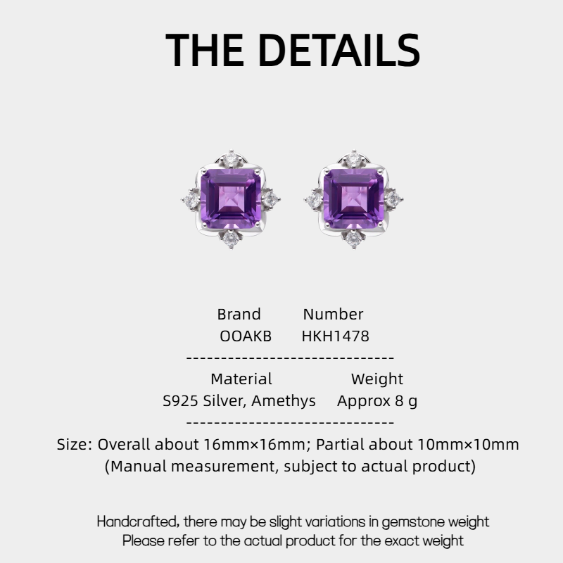 Norse Mythology Series Natural Amethyst Earrings