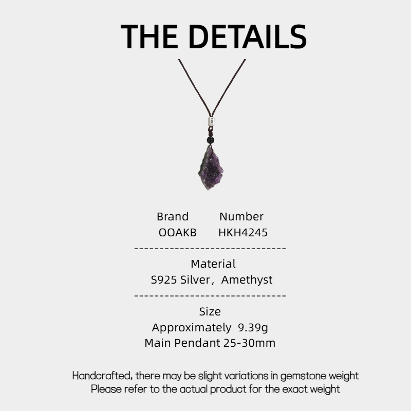 Free-Form Amethyst Cluster Pendant