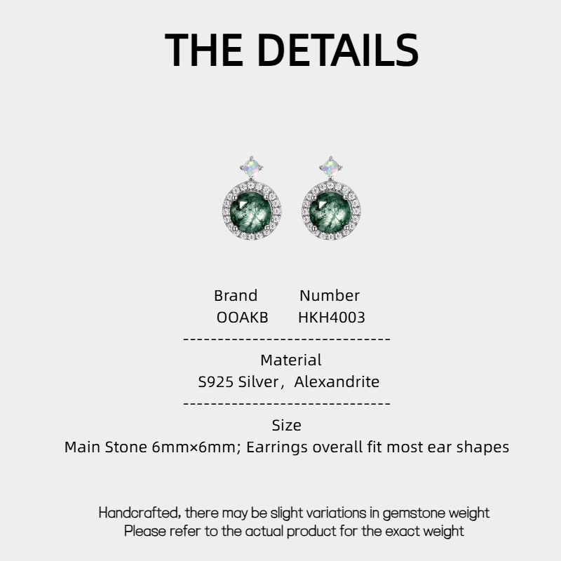 Moss Agate New Style Earrings Unisex