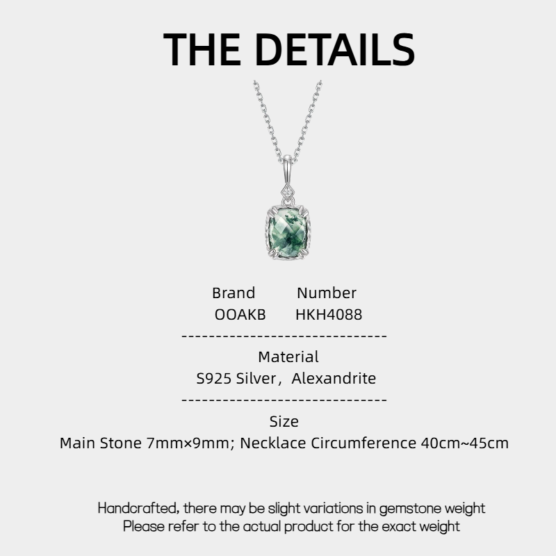 Checkered Surface Moss Agate Pendant