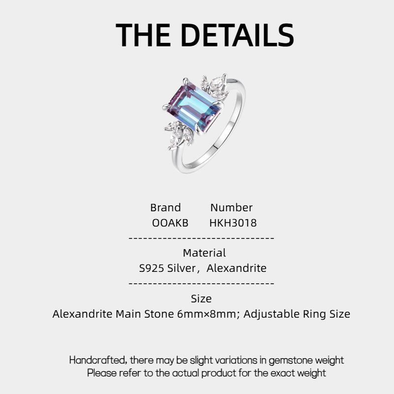 Alexandrite Personalized Creative Ring