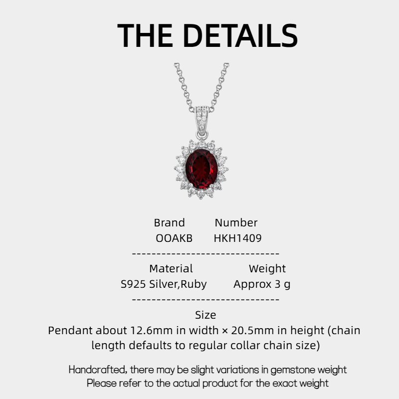 Princess Diana Inspired Pigeon Blood Ruby Classic Collar Chain