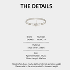 Double-Layer Beaded Heart-Shaped Pearl Collarbone Chain