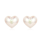 Mermaid Heart-Shaped Pearl Earrings