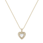 Moonlight Series Heart-Shaped Pearl Basic Plain Chain