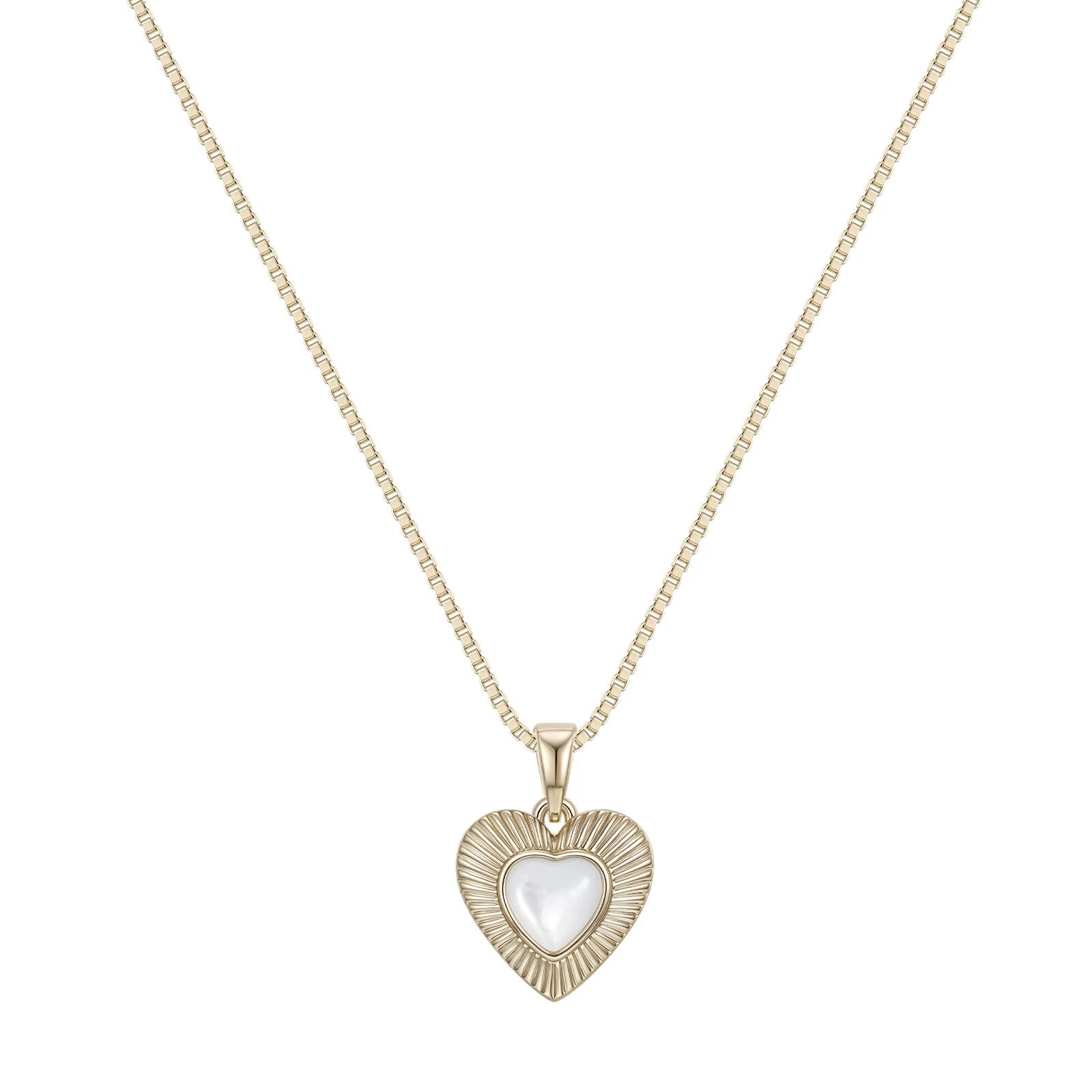 Moonlight Series Heart-Shaped Pearl Basic Plain Chain