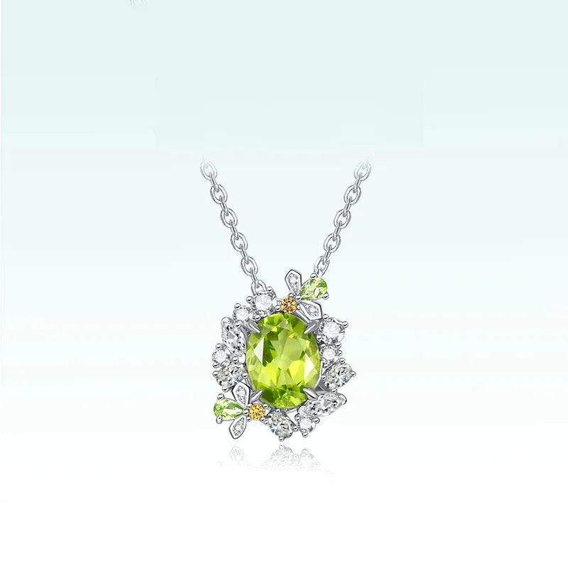 Natural Peridot Firefly Necklace - OOAKB