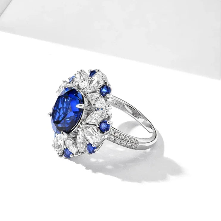 Royal Sapphire Pigeon Egg Ring - OOAKB