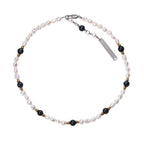 Baroque Pearl & Tiger Eye Stone Layered Necklace