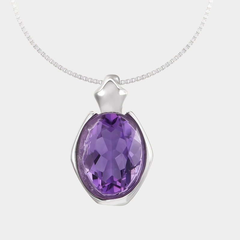 Purple Fantasy Series Natural Amethyst Collar Necklace