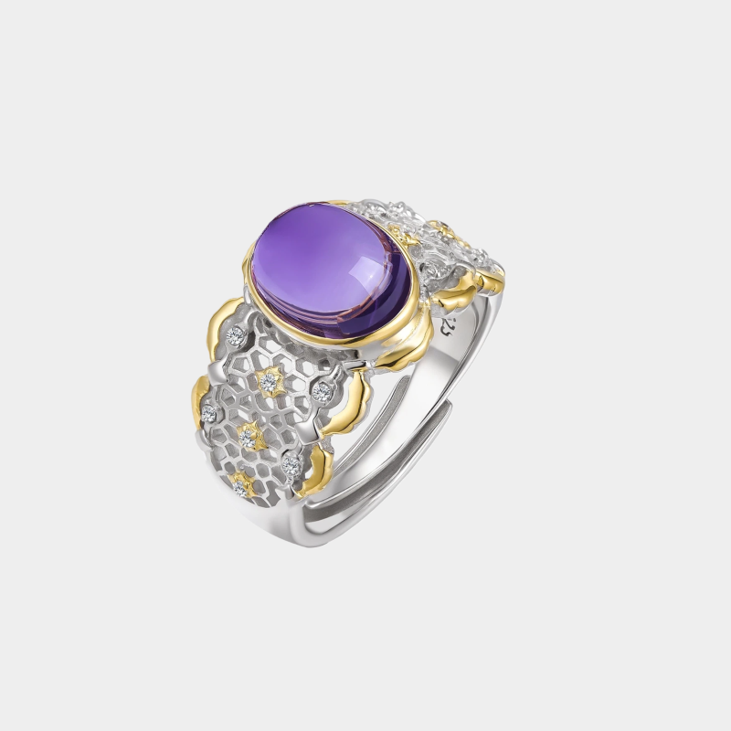 Renaissance Series Natural Amethyst Ring
