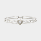 Double-Layer Pearl Heart-Shaped Pearl Chain