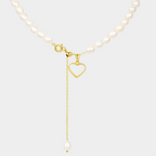 Baroque Heart-Shaped Pearl Collarbone Chain