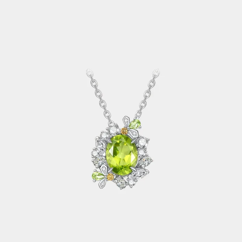 Natural Peridot Firefly Necklace - OOAKB