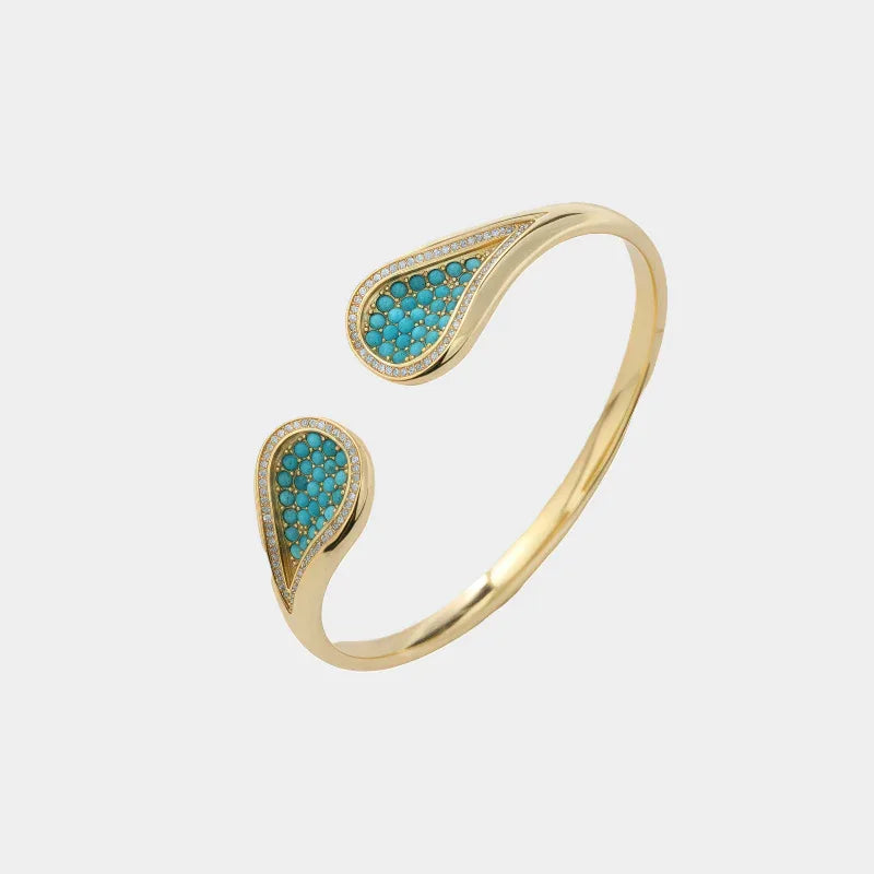Turquoise Millet Bead Bracelet Women's - OOAKB
