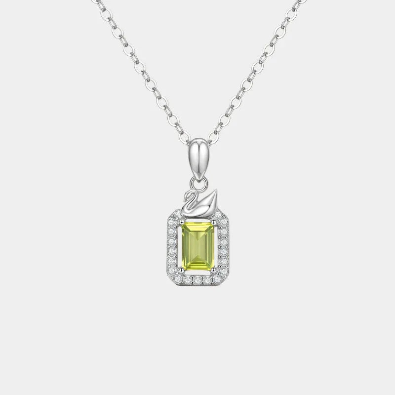Natural Swan Peridot Collar Necklace - OOAKB