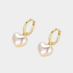 Niche Design Heart-Shaped Pearl Ear