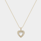 Moonlight Series Heart-Shaped Pearl Basic Plain Chain